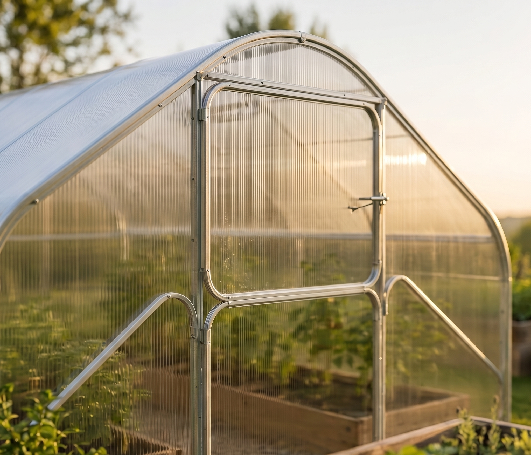 Serre Archy — Serre de Jardin Polycarbonate Toit Chapelle 2,75m