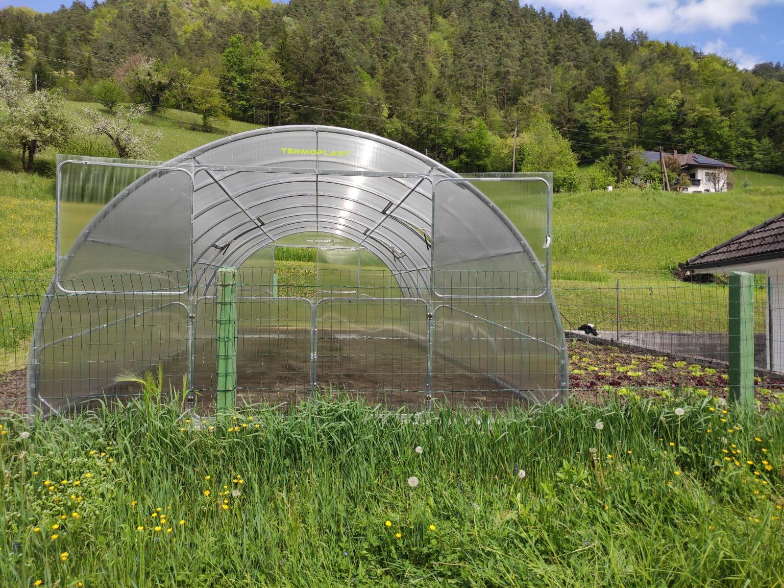 Serre Farmy — Grande Serre Tunnel Polycarbonate 4m