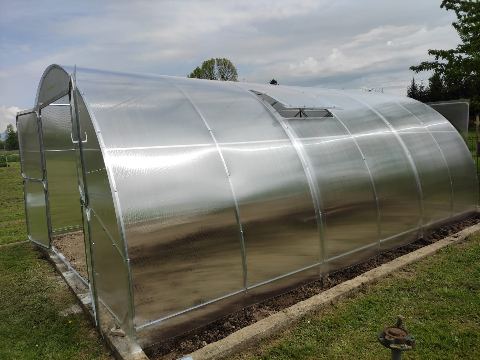 Serre Farmy — Grande Serre Tunnel Polycarbonate 4m